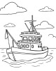 Boat Coloring Page