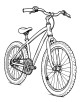 Bicycle Coloring Page