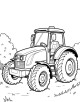 Tractor Coloring Page