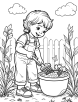 Gardening coloring page 3