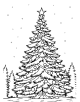 Christmas Tree Coloring Page