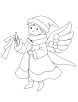 Glowing Angel coloring page