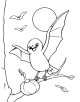 Bat Bird Coloring Page