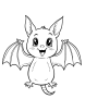 Halloween bat coloring page