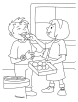 Happy Raksha Bandhan coloring page