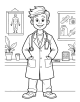 Doctor and Nurse Coloring Page