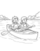 Kayak Coloring Page