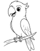 Parrot Coloring Page