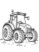 Heavy duty tractor coloring page