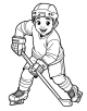 Hockey Coloring Page