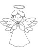 Holy angel coloring page