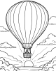 Hot Air Balloon Coloring Page