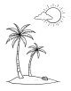 Island Coloring Page