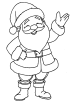 Jolly Santa coloring page