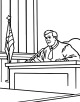 Judge Coloring Page