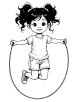 Jumping rope coloring page 2