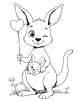 Kangaroo Coloring Page