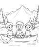 Kayak Coloring Page