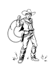 Cowboy Coloring Page