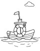 Boat Coloring Page