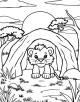 Animals and their Homes Coloring Page