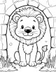 Animals and their Homes Coloring Page