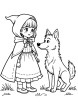 Little Red Riding Hood and wolf