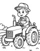 Tractor Coloring Page