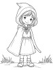 Little red riding hood coloring page