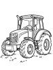 Loader tractor coloring page