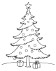 Christmas Tree Coloring Page