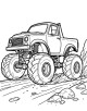 Monster Truck Coloring Page