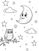 Moon coloring page