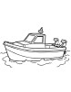 Motorboat coloring page