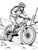 Mountain bike coloring page 2