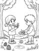 Nature craft coloring page 2