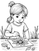 Nature crafts coloring page 2