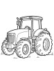 Off-road tractor coloring page