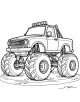 Monster Truck Coloring Page