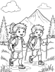 Outdoor adventure coloring page 3