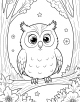 Owl Coloring Page