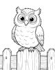 Owl Coloring Page