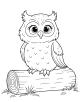 Owl Coloring Page