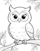 Owl Coloring Page