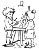 Arts and Crafts Coloring Page