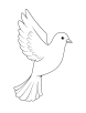 Peace dove coloring page