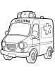 Pediatric ambulance coloring page