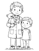 Pediatrician coloring page