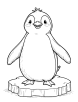 penguin coloring page 2