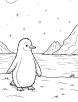 Penguin coloring page 4